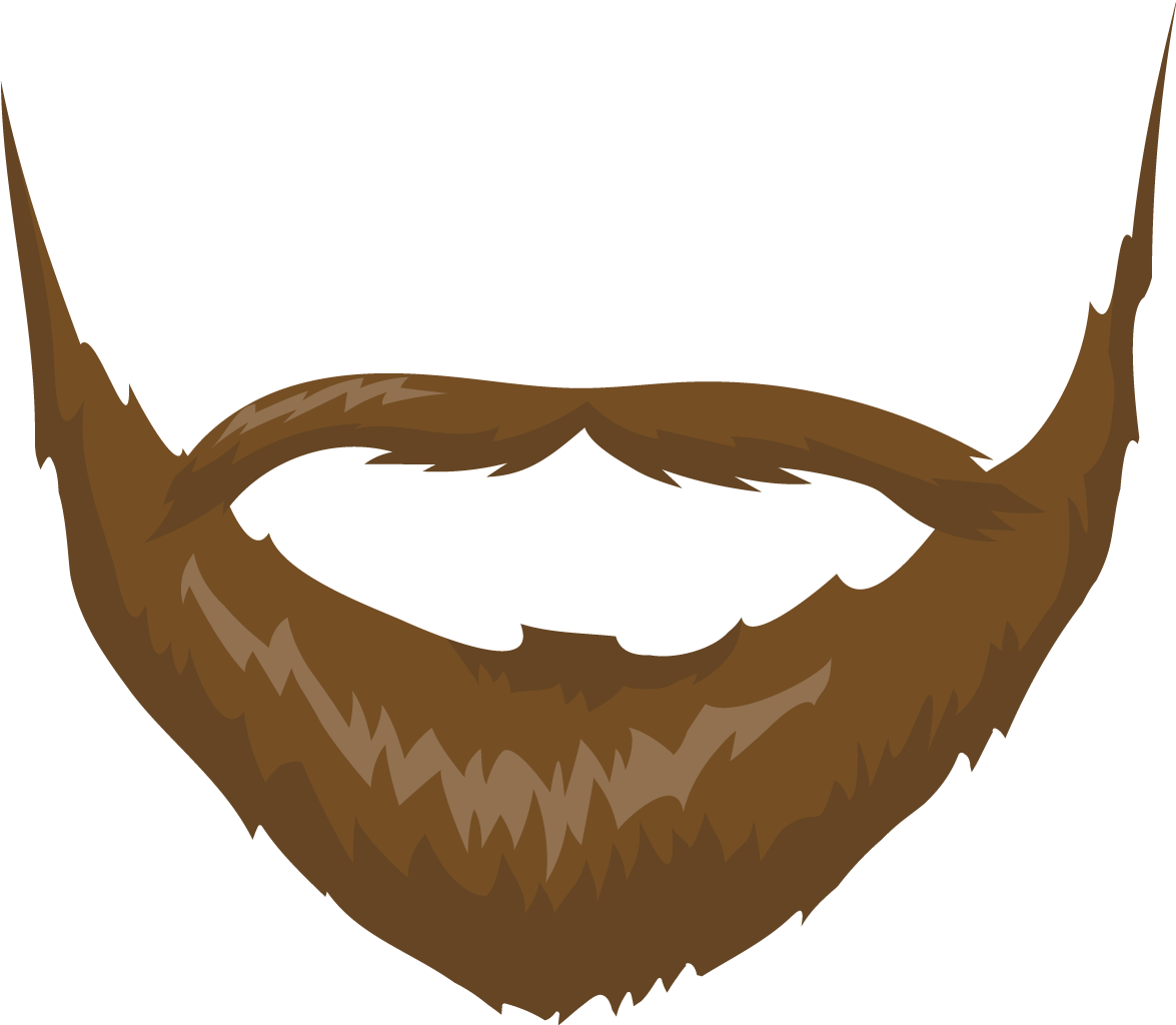 brown mustache png