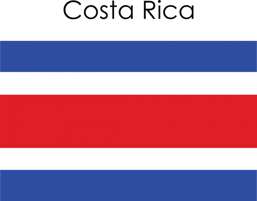 Costa Rica Country Flag Png