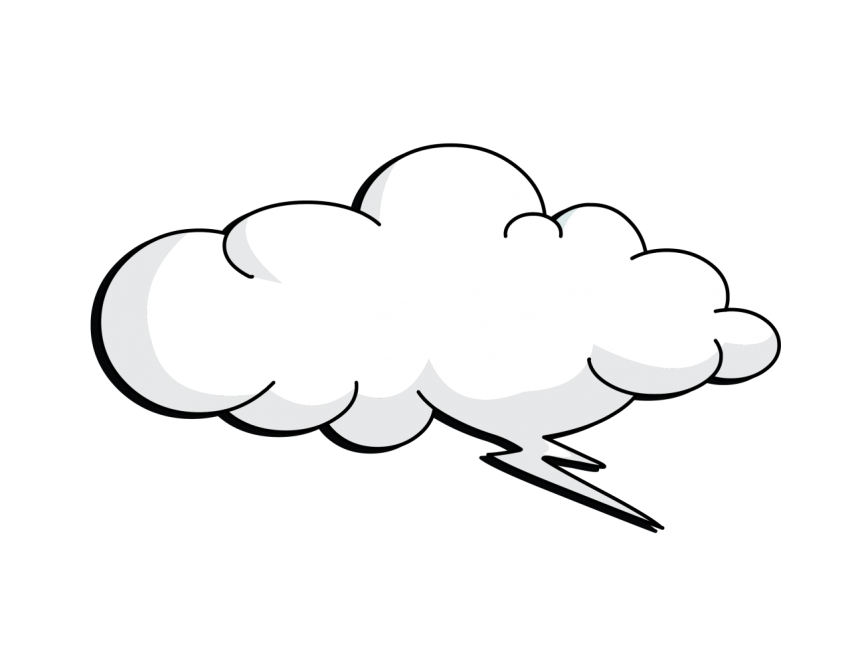 Comic Cloud Png Free Download