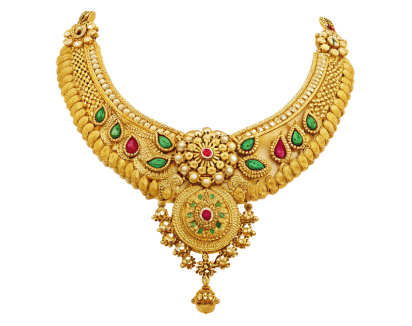 Gold necklace jewelry ornament png