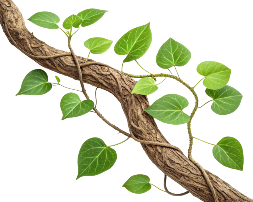 Transparent Green Leaves Growing Foliage