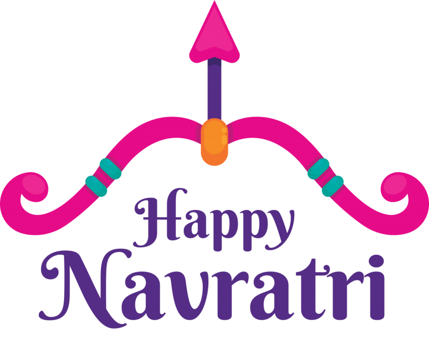 Happy Navratri Label Collection