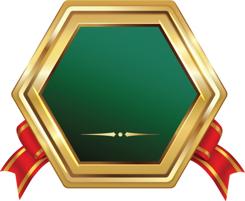 Golden Badge Png