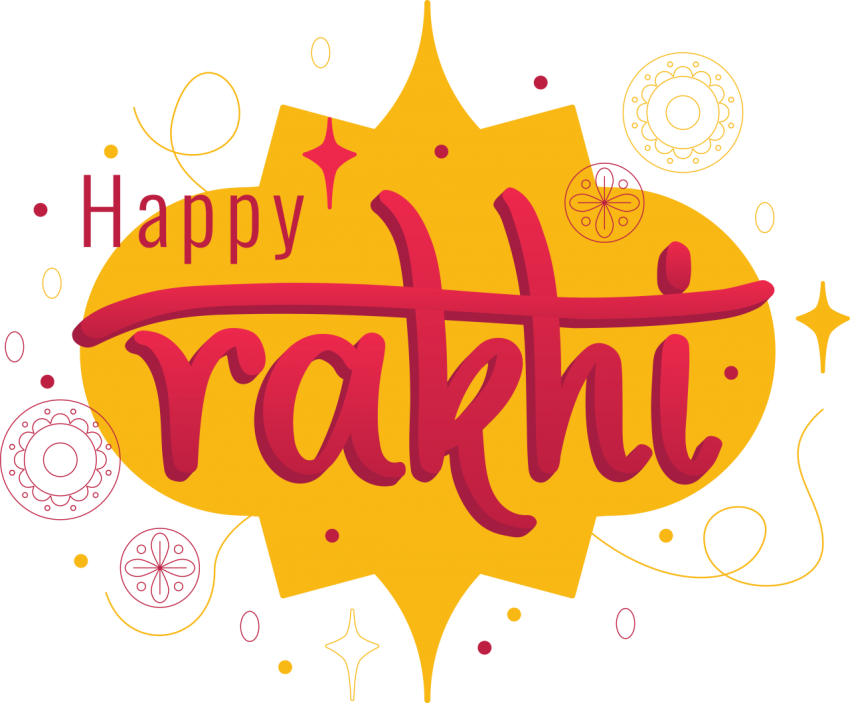 Happy Raksha Bandhan Design Png
