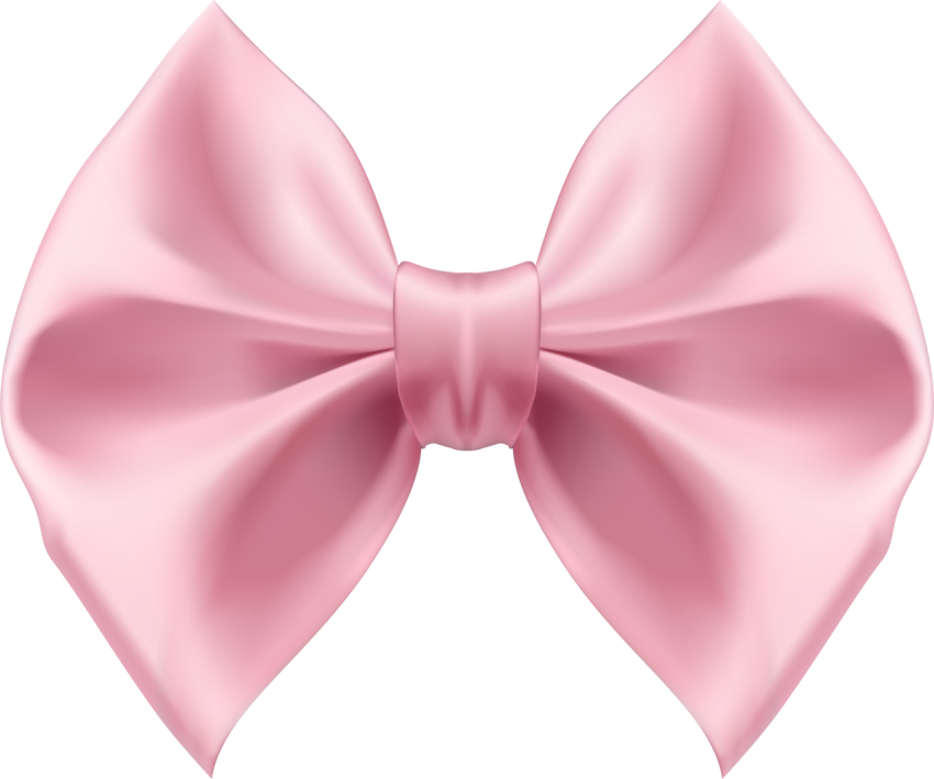Pink Satin Bow Png