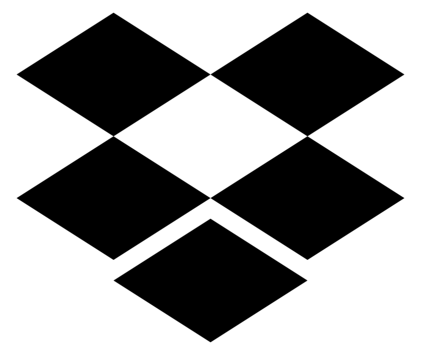 Dropbox service Icon Black Logo png