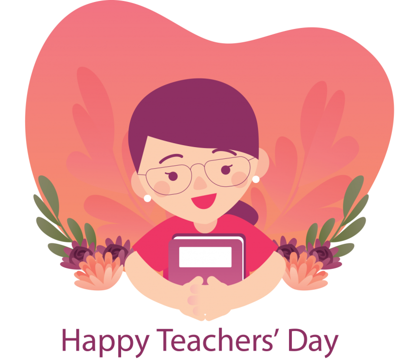 Happy Teachers Day Vector Design