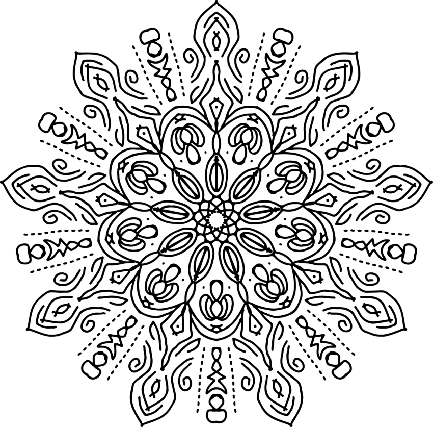 Hand Drawn Mandala Design Png