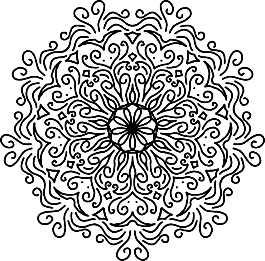 Hand Drawn Mandala Design Png