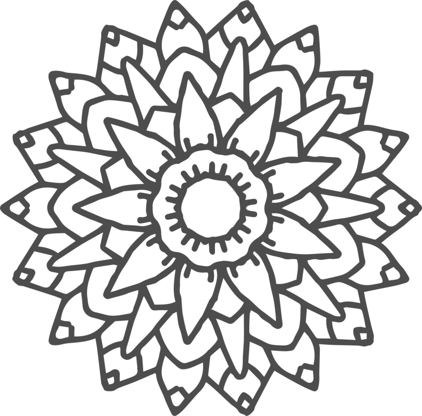 Hand Drawn Mandala Design Png