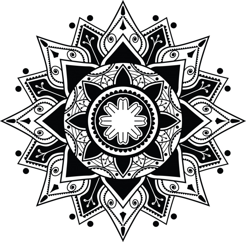 Decorative Floral Ornament Design Png