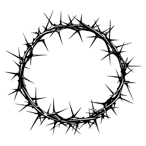 Jesus Christ thorn vector