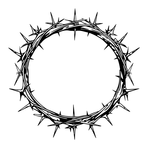 Jesus Christ thorn png vector