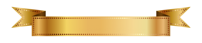 Golden Ribbon Banner Png