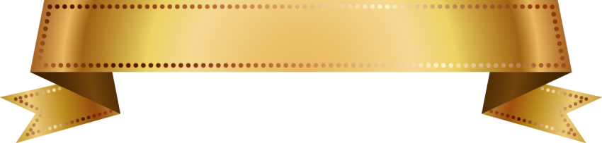 Golden Ribbon Banner Png
