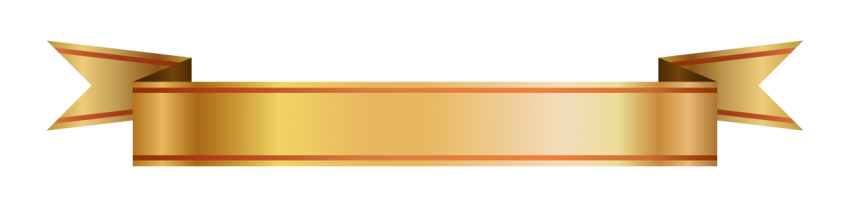 Golden Ribbon Banner Png