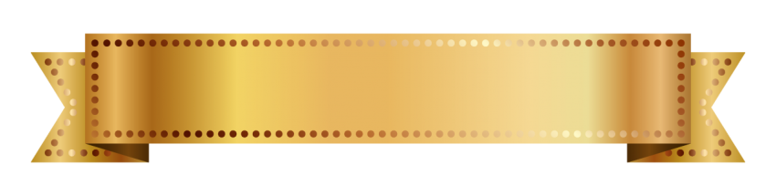Golden Ribbon Banner Png