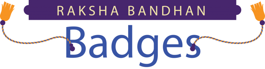 Raksha Bandhan Badges Design Png