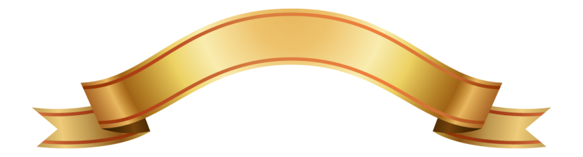 Golden Ribbon Banner Png
