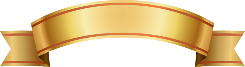 Golden Ribbon Banner Png