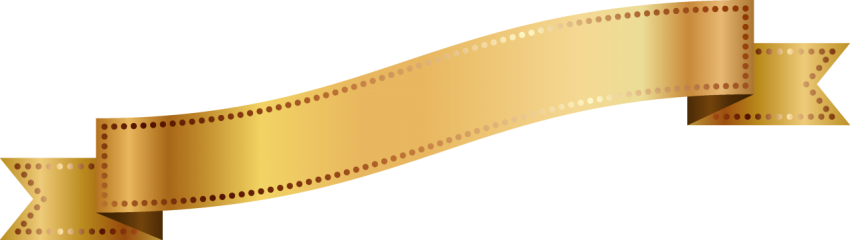 Golden Ribbon Banner Png