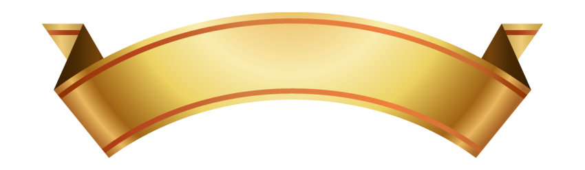 Golden Ribbon Banner Png