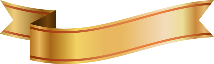 Golden Ribbon Banner Png