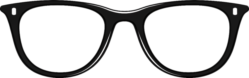 Eyeglasses frame black png illustration