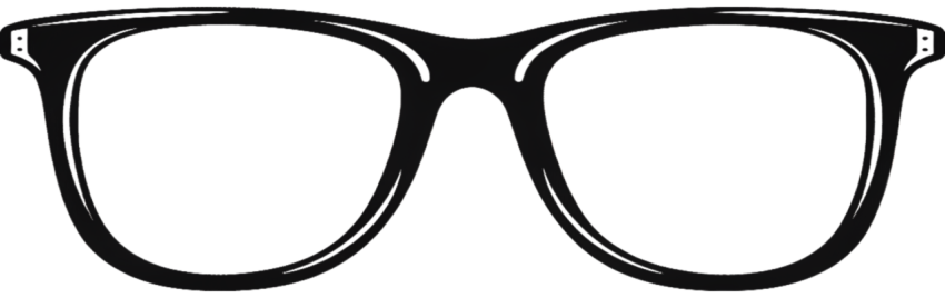 Eyeglasses frame black png illustration