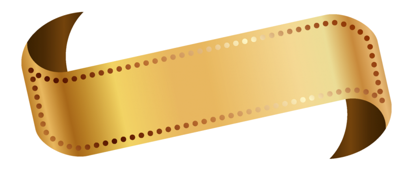 Golden Ribbon Banner Png