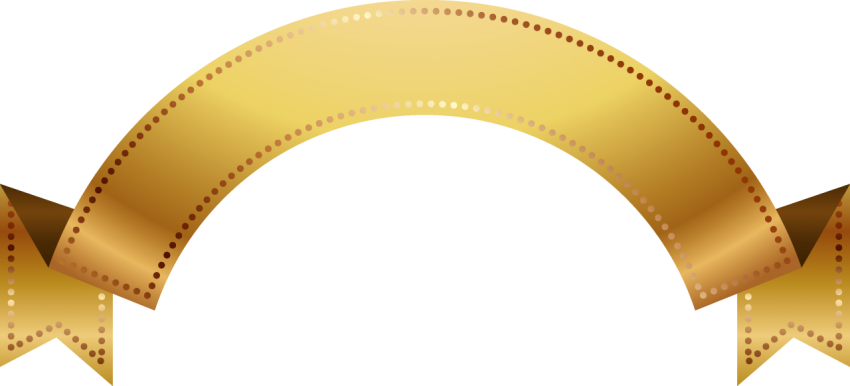 Golden Ribbon Banner Png