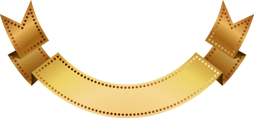 Golden Ribbon Banner Png