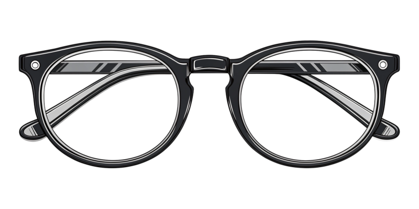 Eyeglasses frame black png illustration