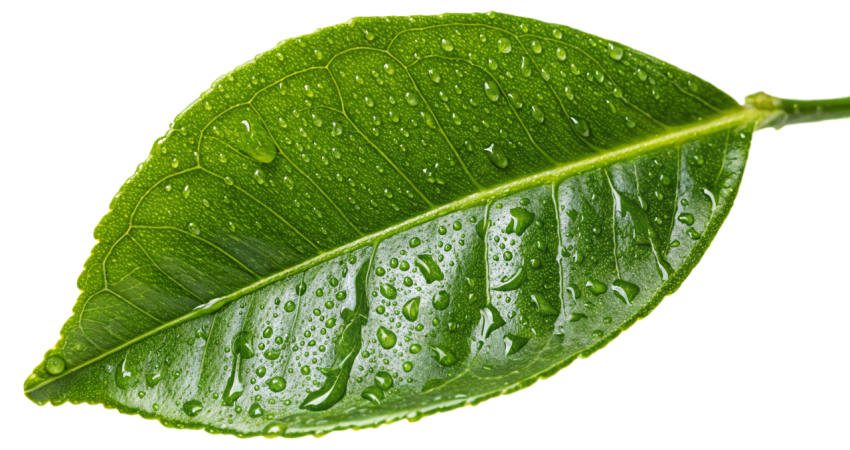 Green Lemon Plant Leaf on Transparent Background Png