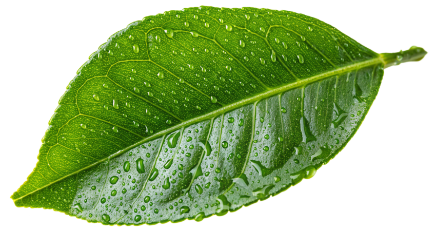 Green Lemon Plant Leaf on Transparent Background Png