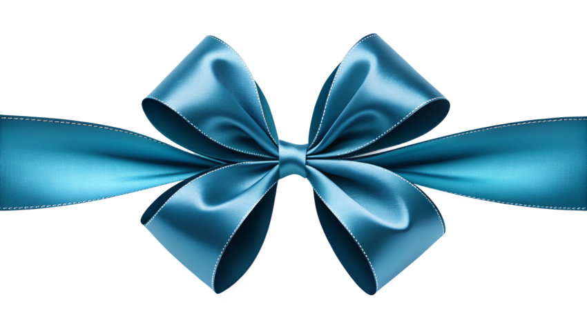 Blue Ribbon Bow Png