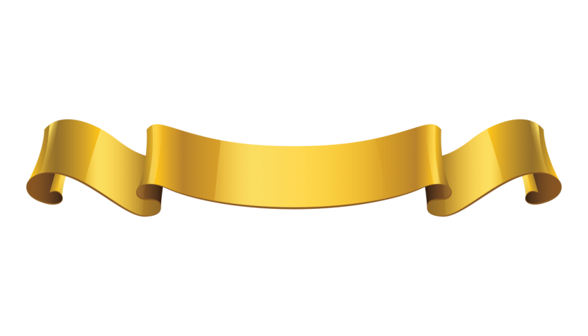 Golden Certificate Ribbon Png Free Download