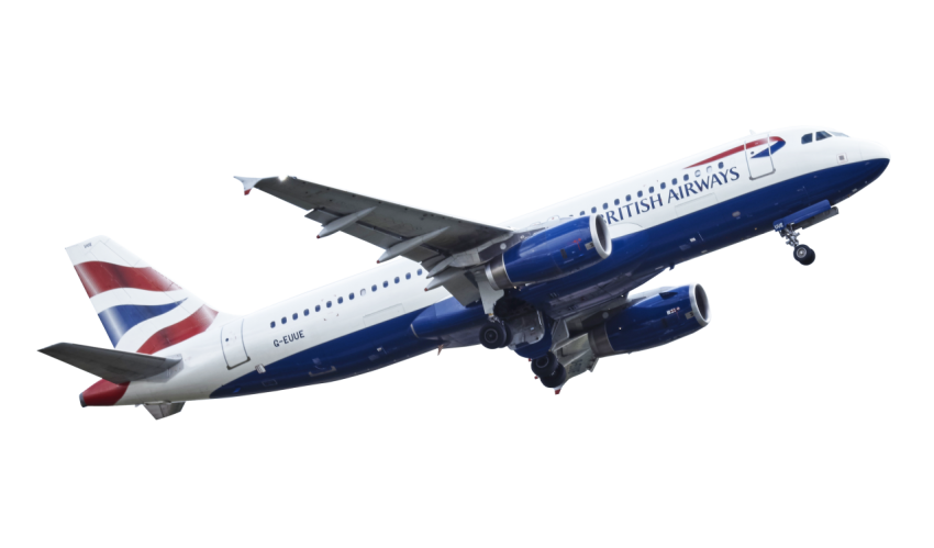 British Airways flying airplane png Image