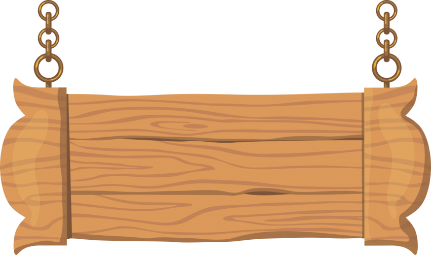Wooden Sign Design Template Png