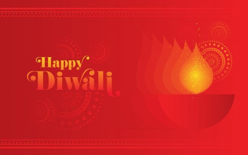 Happy Diwali Wishes Background Template
