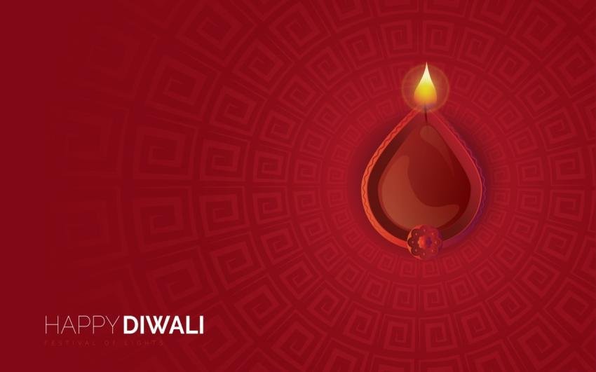 Happy Diwali Wishes Background Template