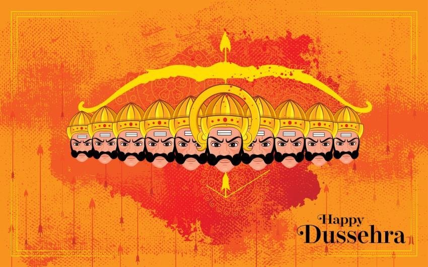 Happy Dashera Wishes Greeting Template