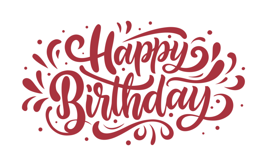Happy Birthday Lettering Png