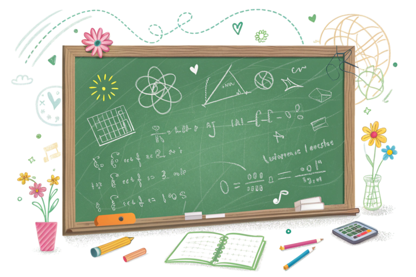 Green classroom chalkboard image png