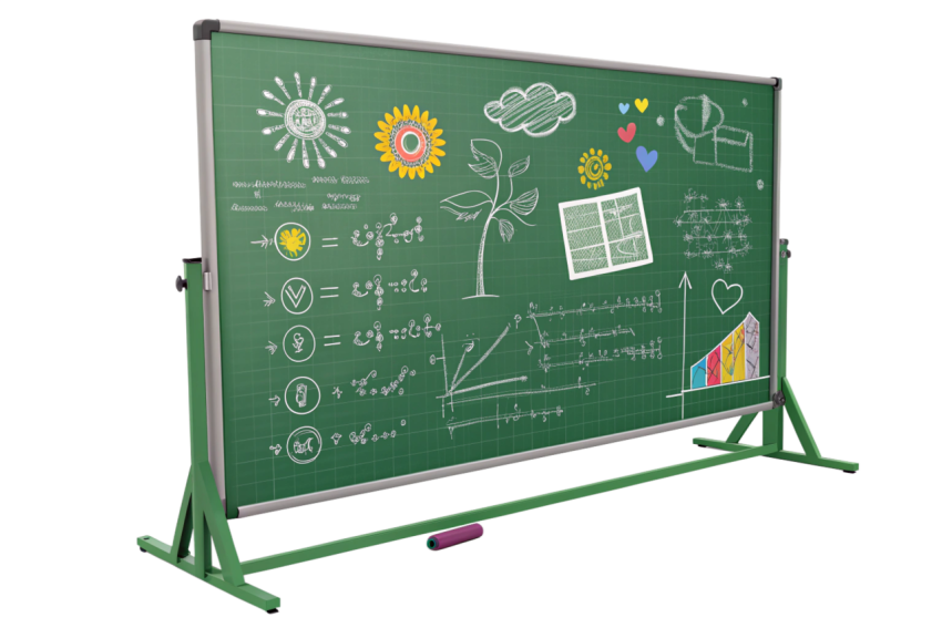 Green classroom chalkboard image png