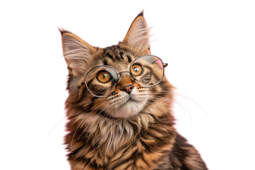 Stylish Cat Wearing Sunglasses png image