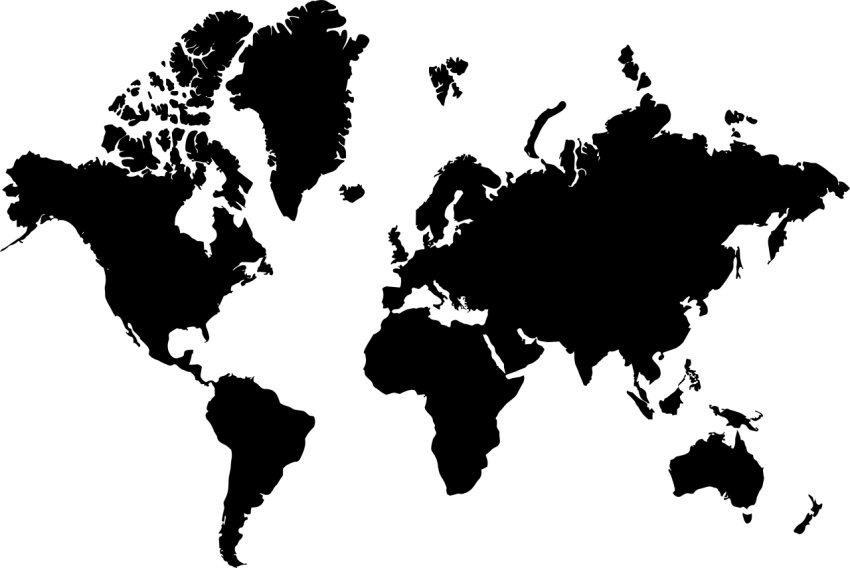 World Map Silhouette Png