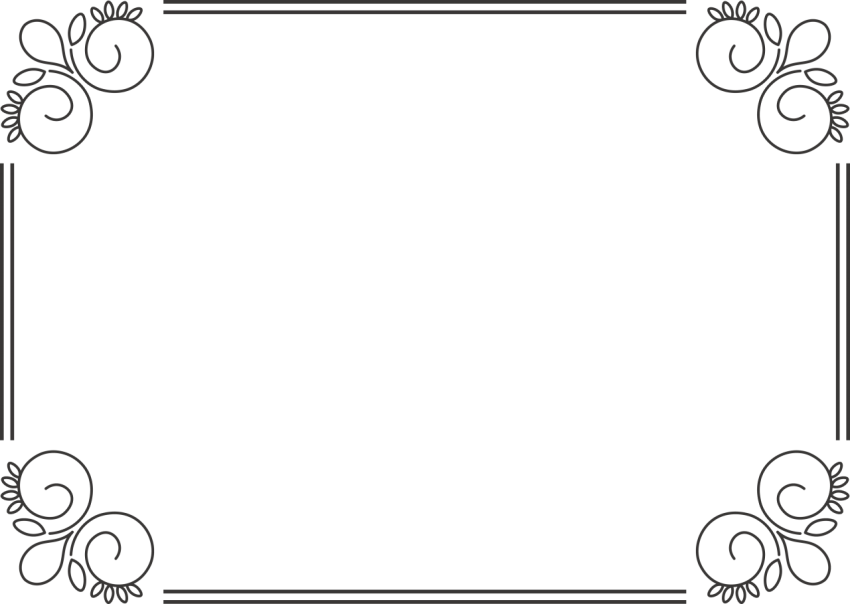 Decorative Border Frame Design Template