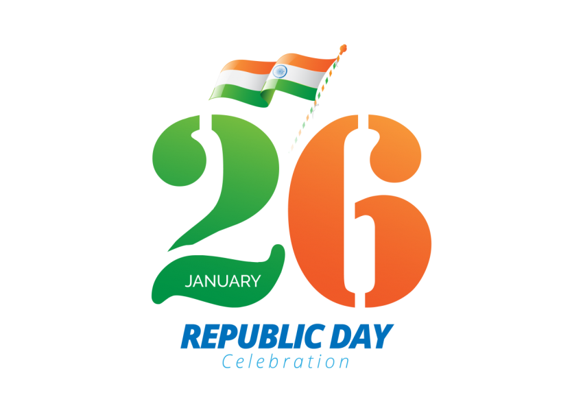 26 January Republic Day Celebration Sticker