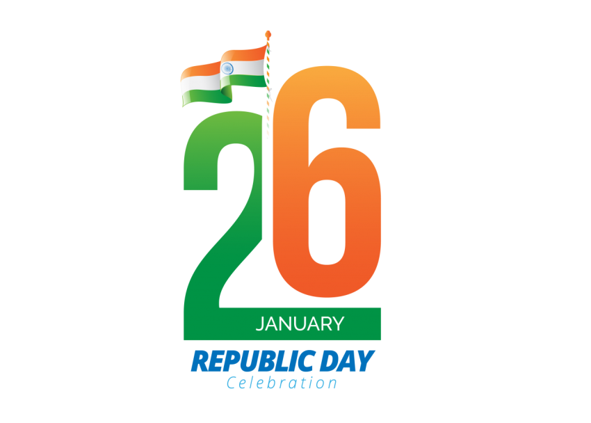 26 January Republic Day Celebration Sticker